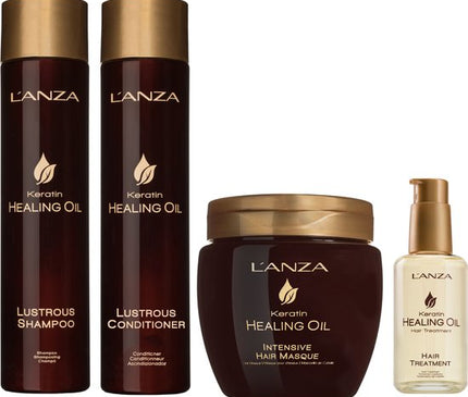 L'ANZA Keratin Healing Oil Lustrous Care Set - 300+250+210+50ml