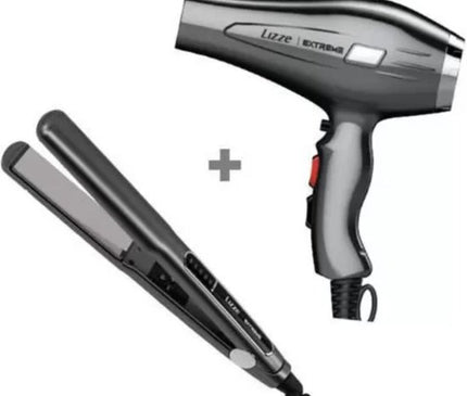 LIZZE TITANIO 480 F EXTREME &amp; De Lizze Extreme Titânio 250° C stijltang &amp; Lizze Extreme Haardroger 2400 WATTS