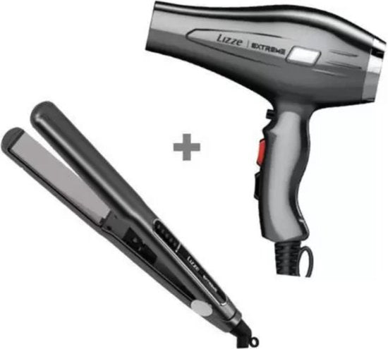 LIZZE TITANIO 480 F EXTREME &amp; De Lizze Extreme Titânio 250° C stijltang &amp; Lizze Extreme Haardroger 2400 WATTS