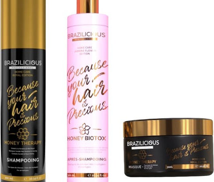 Brazilicious Honey Shampoo &amp; Conditioner &amp; masker 3x250ml