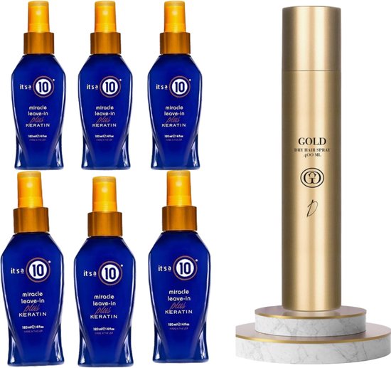It's a 10 - Plus Keratin Leave in + GOLD Professional Haircare Dry Hair Spray 400 ml