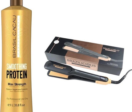 BRASIL CACAU Smoothing Protein + Brazilicious Stijltang 250 / °