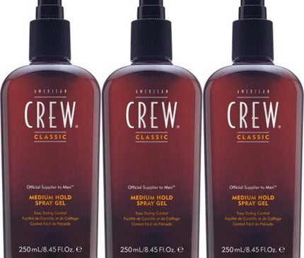 American Crew - Medium Hold Spray Gel 3 stuks