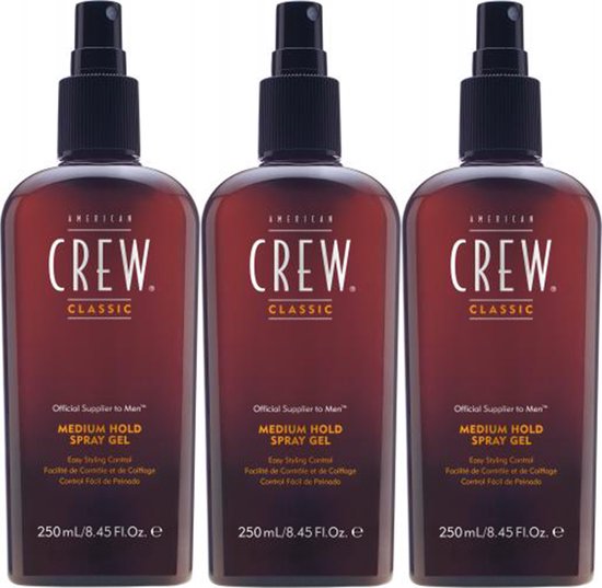 American Crew - Medium Hold Spray Gel 3 stuks