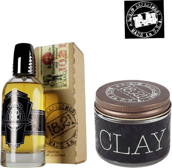 18.21 Man Made - Sweet Tobacco Spirits - 100 ml + 18.21 Man Made Klei Styling Clay