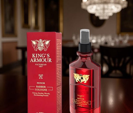 King’s Armour Honor Barber Cologne – Luxe Barber Geur met Karakter