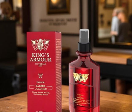 King’s Armour Honor Barber Cologne – Luxe Barber Geur met Karakter
