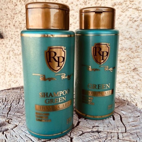 Robson Peluquero Shampoo&amp;Haar Masker GREEN zilver shampoo silver heldere koele tinten 2x300ml Original Brasil Product