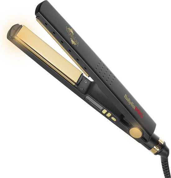 BaByliss PRO - Black And Gold Titanium - Stijltang