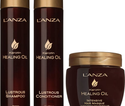 L'ANZA Keratin Healing Oil Lustrous Triple Set - 300+250+210ml