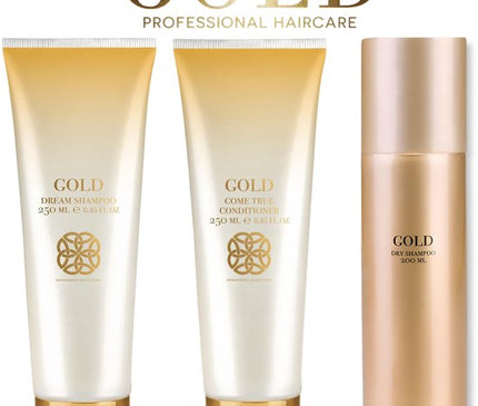 GOLD DREAM SHAMPOO /// & /// COME TRUE CONDITIONER 250 ML // & // Gold Dry Shampoo 200 ml