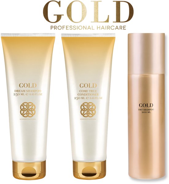 GOLD DREAM SHAMPOO /// & /// COME TRUE CONDITIONER 250 ML // & // Gold Dry Shampoo 200 ml