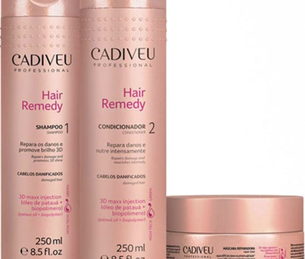 Cadiveu Hair remedy 2 X 250 ml &1 X 200 ML