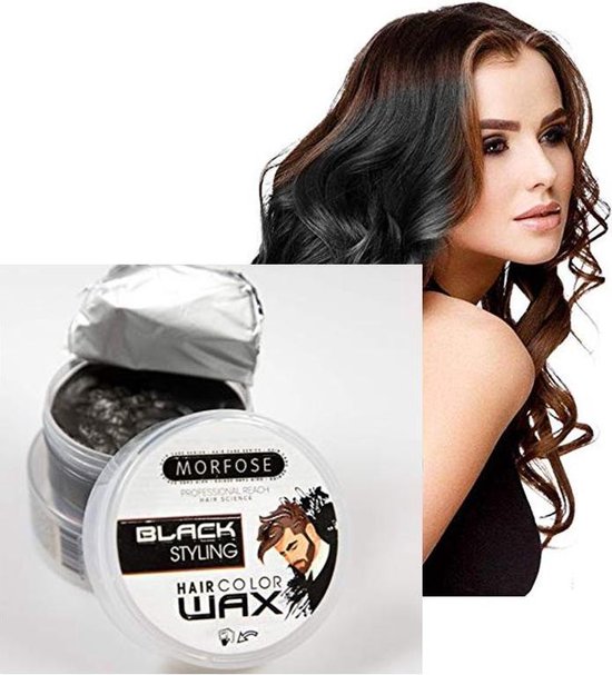 Morfose Haircolorwax/Haarkleur wax - Black 100ml