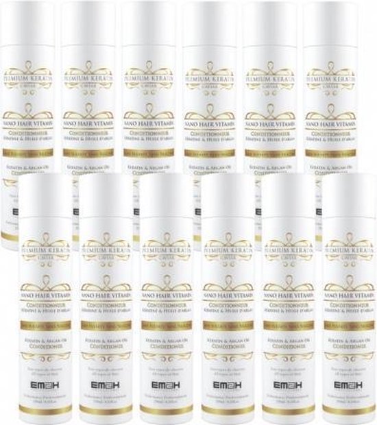 EM2H 12 x Caviar Keratin / Argan Oil Conditioner, 250ml