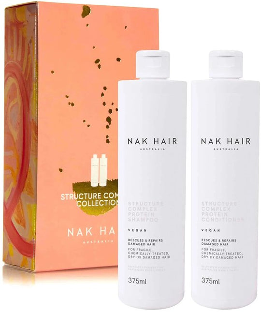 NAK Hair Structure Complex Protein shampoo & Conditioner 375ml Duo