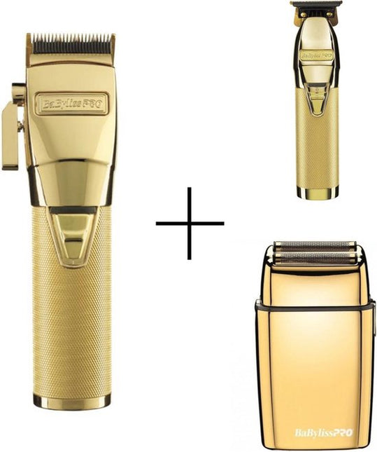 Babyliss Skeleton gold + GoldFX tondeuse + Shaver Gold