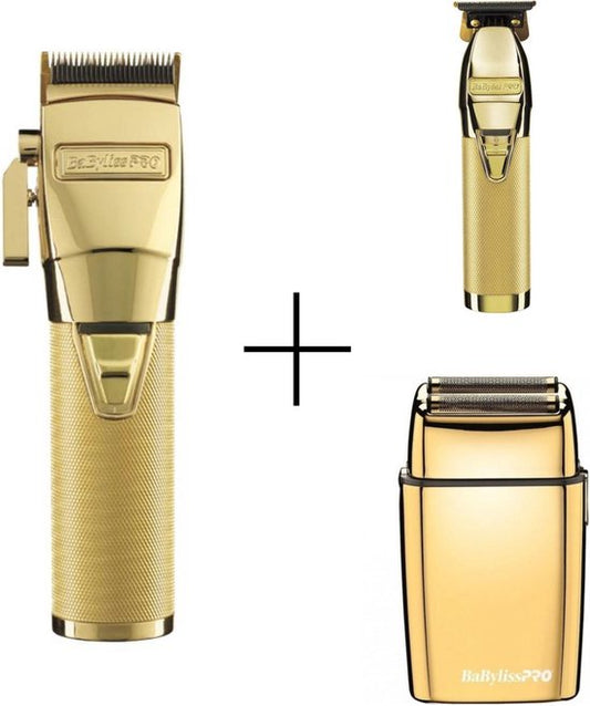 Babyliss Skeleton gold + GoldFX tondeuse + Shaver Gold