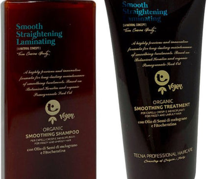 Tecna Smooth Straightening Laminating Organic Smoothing Shampoo 200ml Treatment 200ml