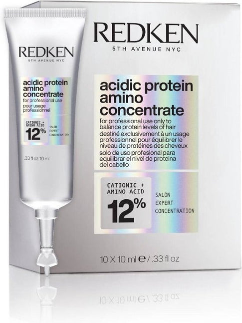 Redken - Acidic Bonding Concentrate - Protein Amino Concentrate - Voor-/nabehandeling voor beschadigd- of onhandelbaar haar - 10 x 10 ml