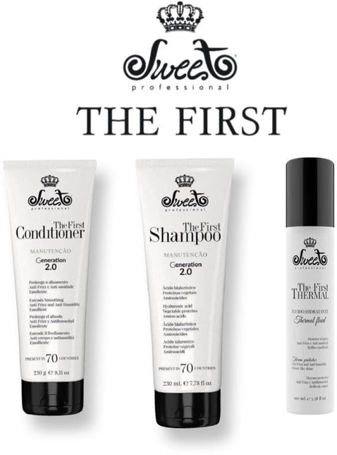 Sweet Professional Shampoo & Conditioner – Natuurlijke verzorging na keratine & Sweet - The First Thermal - Spray Protector 100 ml