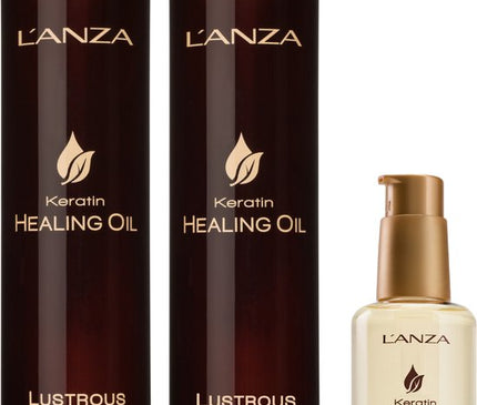 L'ANZA Keratin Healing Oil Lustrous Deluxe Set - 300+250+50ml