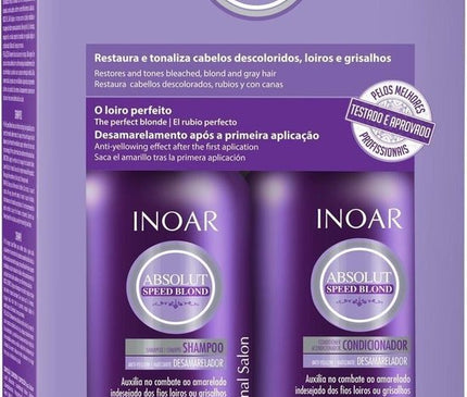 INOAR Duo Shampoing Après-shampoing SPEED BLOND