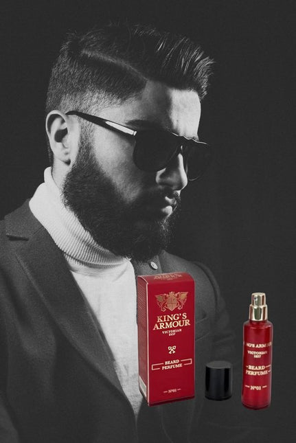 King's Armour baardparfum Care and Fragrance for the Beard, Beard Care Spray, 40 ml
