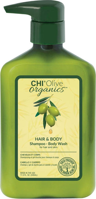 CHI Olive Organics - Hair & Body Shampoo - Body Wash 710ml. - Normale shampoo vrouwen - Voor Alle haartypes - 710 ml - Normale shampoo vrouwen - Voor Alle haartypes