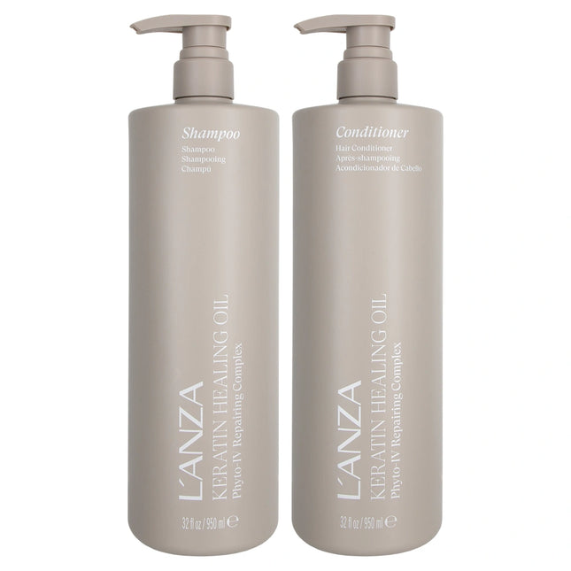 L’ANZA Keratin Healing Oil Shampoo Conditioner Care Set