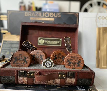 Dear Barber Vintage Wooden Suitcase M/S