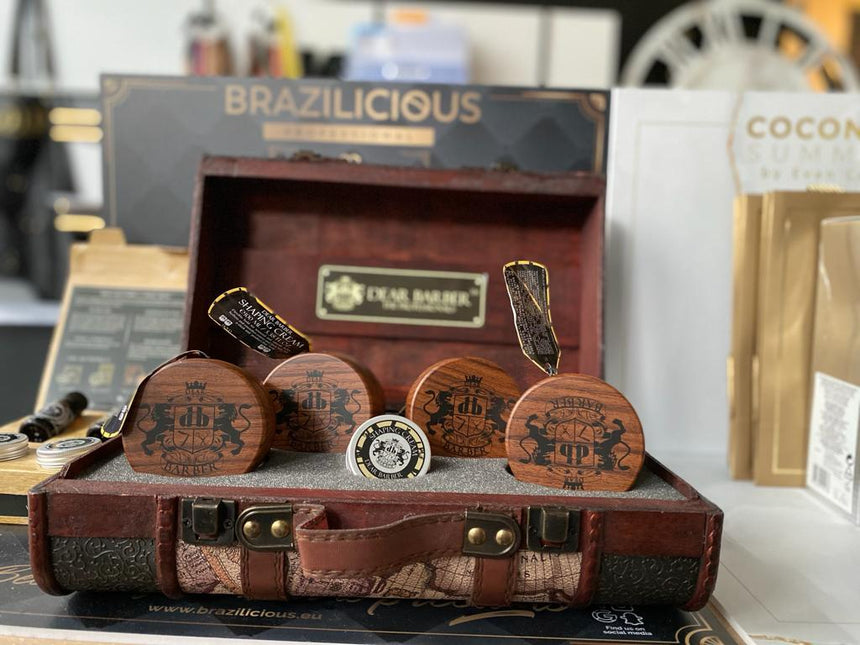 Dear Barber Vintage Wooden Suitcase M/S