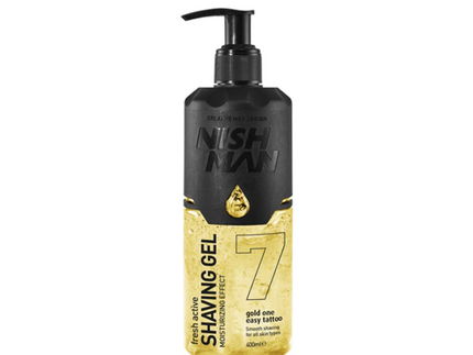 7 Gold One Shaving Gel 400ml Nishman