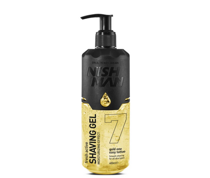7 Gold One Shaving Gel 400ml Nishman