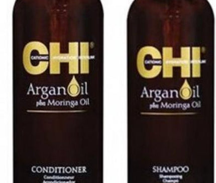 CHI Argan Oil Shampoo 355ml &amp; Conditioner 355 ml