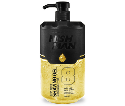 8 Gold One Shaving Gel 1000ml Nishman