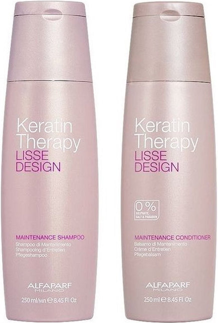 SET Alfaparf Lisse Design Keratin Therapy Maintenance Shampoo 250ml + Conditioner 250ml DUOPACK