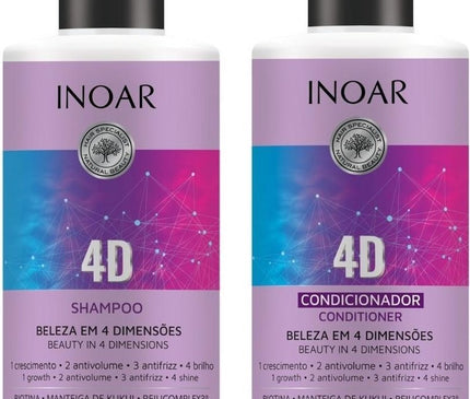 Inoar 4D Shampoo & Conditioner 400 ML