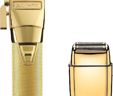 BaByliss Pro Tondeuse GoldFx + Babyliss Pro FoilFX02 Shaver Gold Duo-Pack