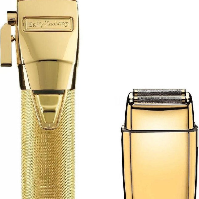 BaByliss Pro Tondeuse GoldFx + Babyliss Pro FoilFX02 Shaver Gold Duo-Pack
