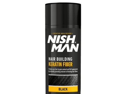 Black Hair Building Keratin Fiber Nishman