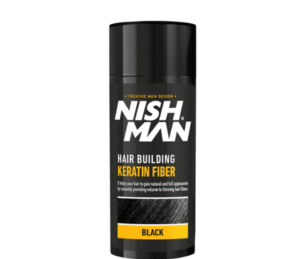 Black Hair Building Keratin Fiber Nishman