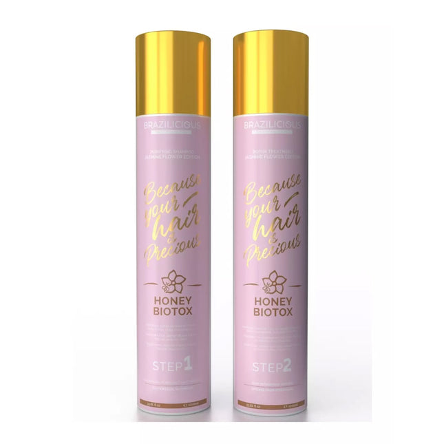 Brazilicious Biotox Honey &amp; Jasmineflower Keratineset 2x 1000 ml