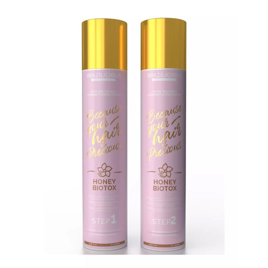 Brazilicious Biotox Honey &amp; Jasmineflower Keratineset 2x 1000 ml