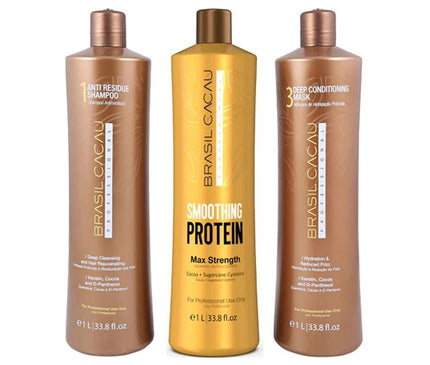Cadiveu Brasil Cacau Smoothing Protein kit 3x 1000ml