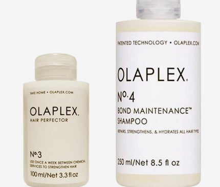 OLAPLEX® No 3 Hair Perfector 100 ml + No. 4 Shampoo 250 ml