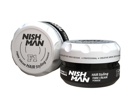 Hair Styling Fibre Cream Pomade F1 100ml Nishman
