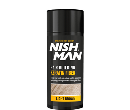 Light Brown Hair Building Keratin Fiber Nishman