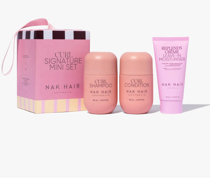 Nak Hair Signature Holiday Curl Travel Trio 80ml