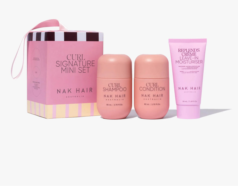Nak Hair Signature Holiday Curl Travel Trio 80ml